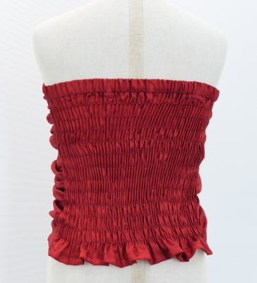Kids Custom Drape Blouse with Shantung / JCp34-solid