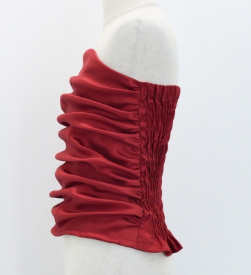 Kids Custom Drape Blouse with Shantung / JCp34-solid