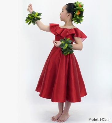 Kids Custom Midi Dress / JCp39-solid