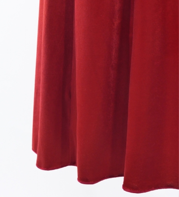 Kids Custom Long Slit Dress with Velvet / JCp40-solid