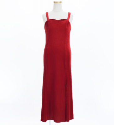 Kids Custom Long Slit Dress with Velvet / JCp41-pattern