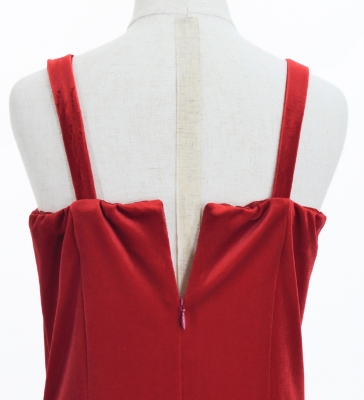 Kids Custom Long Slit Dress with Velvet / JCp41-pattern