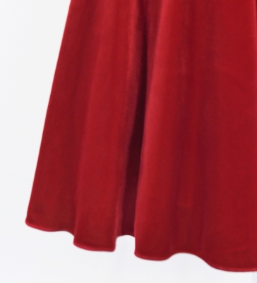 Kids Custom Long Velvet Dress / JCp42-solid