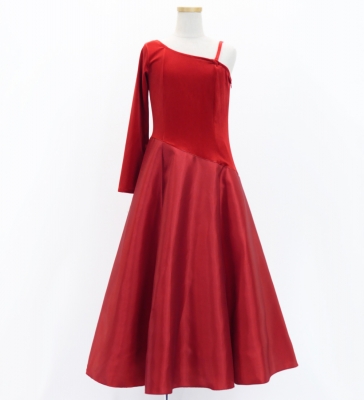 Kids Custom One Shoulder Long sleeve Dress / JCp46-mix