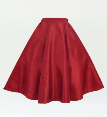 Kids Custom Long Shantung Circular Skirt / JCp63-pattern