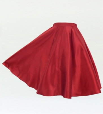 Kids Custom Long Shantung Circular Skirt / JCp63-pattern