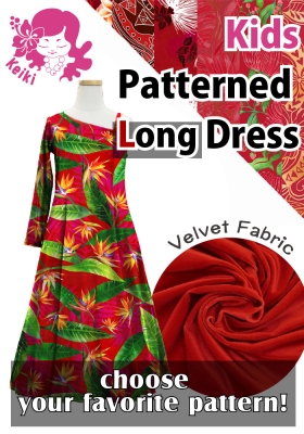Kids Custom One Shoulder Long sleeve Dress / JCp72-pattern