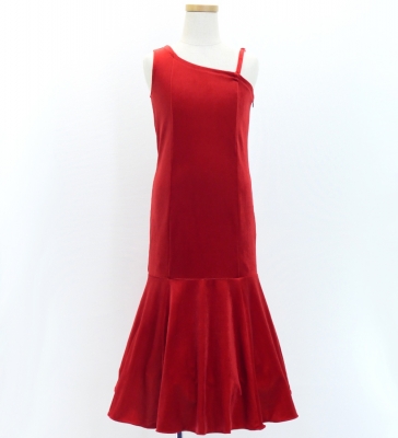 Kids Custom Long Dress with Velvet / JCp83-pattern