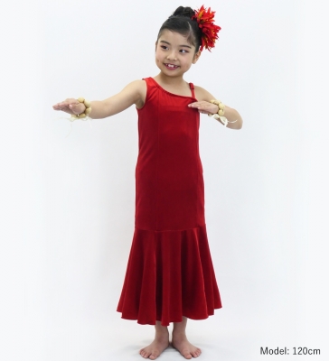 Kids Custom Long Dress with Velvet / JCp83-pattern