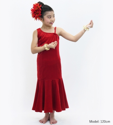 Kids Custom Long Dress with Velvet / JCp83-pattern