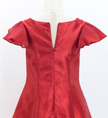 Kids Custom Double Flare Sleeves Long Dress / JCp84-pattern