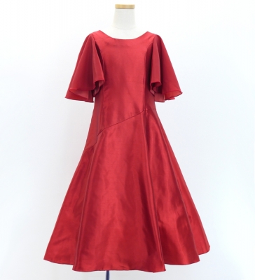 Kids Custom Half Sleeve Long Dress with Koshibo & Shantung / JCp86-mix