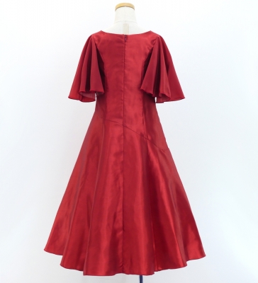 Kids Custom Half Sleeve Long Dress with Koshibo & Shantung / JCp86-mix
