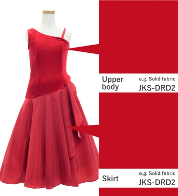Kids Custom One Shoulder Long Dress / JCp94-mix