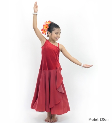 Kids Custom One Shoulder Long Dress / JCp94-mix