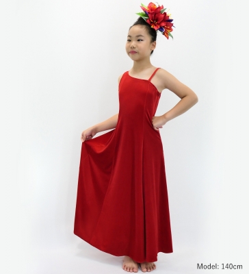 Kids Custom One Shoulder Velvet Dress / JCp11-solid