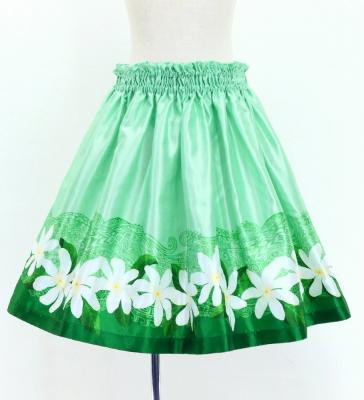 Hula Kids Shantung Pa'u Skirt with Tiare & Kahiko Print / Luxury Collection / Jp100gr