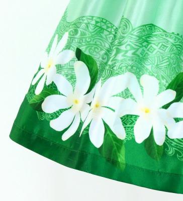 Hula Kids Shantung Pa'u Skirt with Tiare & Kahiko Print / Luxury Collection / Jp100gr