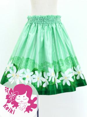 Hula Kids Shantung Pa'u Skirt with Tiare & Kahiko Print / Luxury Collection / Jp100gr