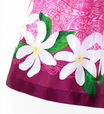 Hula Kids Shantung Pa'u Skirt with Tiare & Kahiko Print / Luxury Collection / Jp100pi