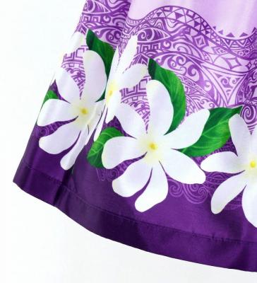 Hula Kids Shantung Pa'u Skirt with Tiare & Kahiko Print / Luxury Collection / Jp100pu