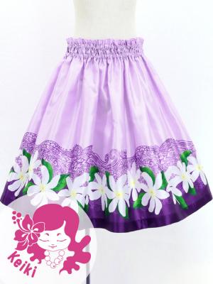 Hula Kids Shantung Pa'u Skirt with Tiare & Kahiko Print / Luxury Collection / Jp100pu