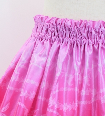 Hula Kids Shantung Pa'u Skirt with Lokelani Print / Luxury Collection / Jp102-1