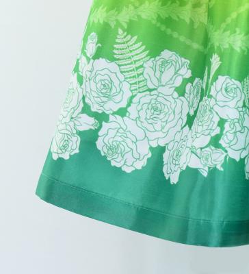 Hula Kids Shantung Pa'u Skirt with Lokelani Print / Luxury Collection / Jp102-3