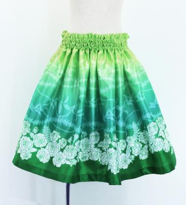 Hula Kids Shantung Pa'u Skirt with Lokelani Print / Luxury Collection / Jp102-5