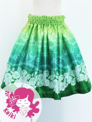 Hula Kids Shantung Pa'u Skirt with Lokelani Print / Luxury Collection / Jp102-5