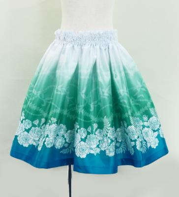 Hula Kids Shantung Pa'u Skirt with Lokelani Print / Luxury Collection / Jp102-6