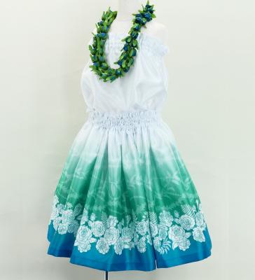 Hula Kids Shantung Pa'u Skirt with Lokelani Print / Luxury Collection / Jp102-6