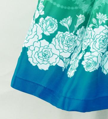 Hula Kids Shantung Pa'u Skirt with Lokelani Print / Luxury Collection / Jp102-6