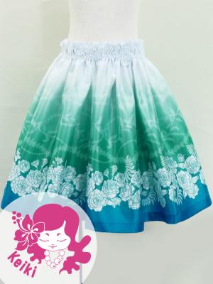 Hula Kids Shantung Pa'u Skirt with Lokelani Print / Luxury Collection / Jp102-6