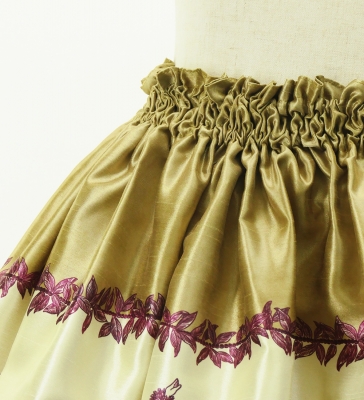 Hula Kids Shantung Pa'u Skirt with Hula Girl Print / Luxury Collection / Jp103be