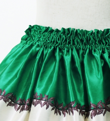 Hula Kids Shantung Pa'u Skirt with Hula Girl Print / Luxury Collection / Jp103gr