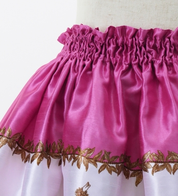 Hula Kids Shantung Pa'u Skirt with Hula Girl Print / Luxury Collection / Jp103pi