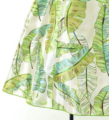 Hula Kids Cape Long Dress with Banana Leaf Print / Luxury Collection / BE & GR / Jp104begr