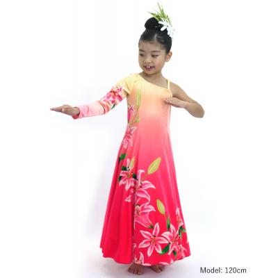 Hula Kids One Shoulder Long sleeve Dress with Lily / Luxury Collection / CRM & PI / Jp105crpi