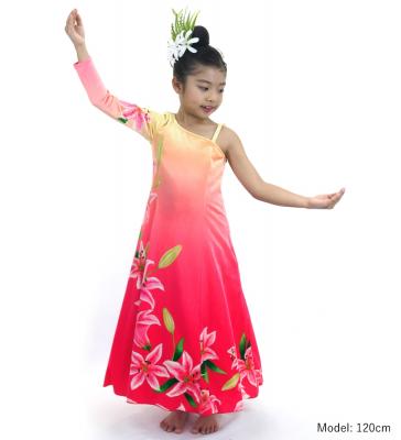 Hula Kids One Shoulder Long sleeve Dress with Lily / Luxury Collection / CRM & PI / Jp105crpi