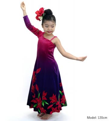 Hula Kids One Shoulder Long sleeve Dress with Lily / Luxury Collection / PI & NVY / Jp105pinv
