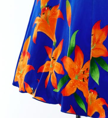 Hula Kids One Shoulder Long sleeve Dress with Lily / Luxury Collection / YEL & BL / Jp105yebl
