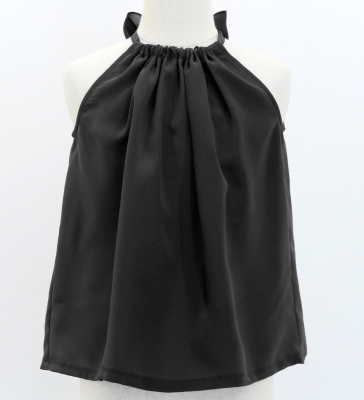 Hula Kids American Armhole Blouse with Koshibo / Black / Jp106bk