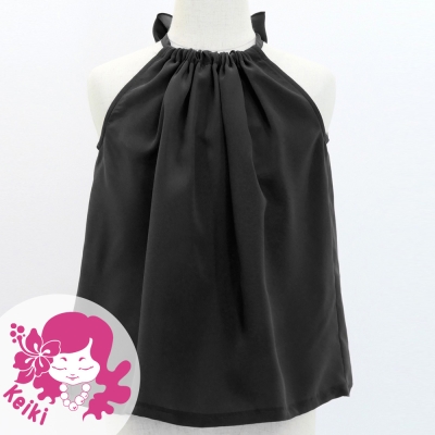 Hula Kids American Armhole Blouse with Koshibo / Black / Jp106bk