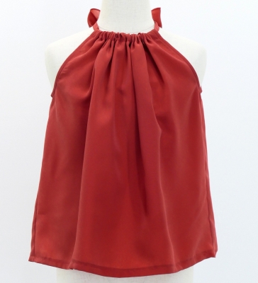 Hula Kids American Armhole Blouse with Koshibo / Dark Red 2 / Jp106drd2