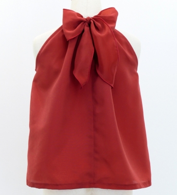 Hula Kids American Armhole Blouse with Koshibo / Dark Red 2 / Jp106drd2