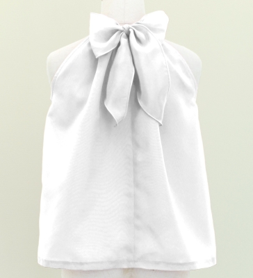 Hula Kids American Armhole Blouse with Koshibo / White / Jp106wh