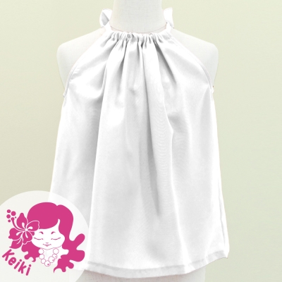 Hula Kids American Armhole Blouse with Koshibo / White / Jp106wh
