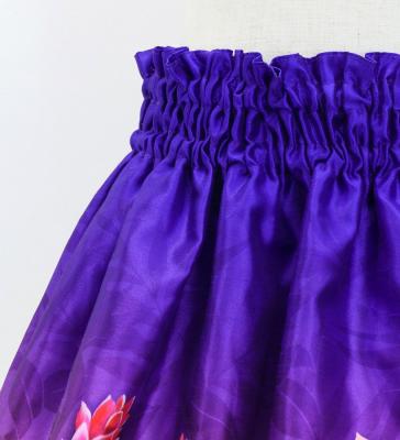 Hula Kids Shantung Pa'u Skirt with Red Ginger & Strelitzia Print / Luxury Collection / Jp107-8