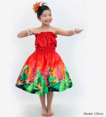 Hula Keiki Set-Up with Strelitzia & Red Ginger Print / Luxury Collection / Jp108-6